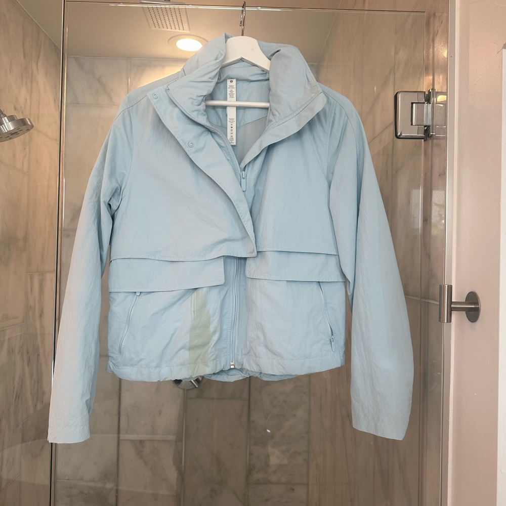 Lululemon Athletica Light Blue Utility Jacket Always Effortless Classic Fit Jack